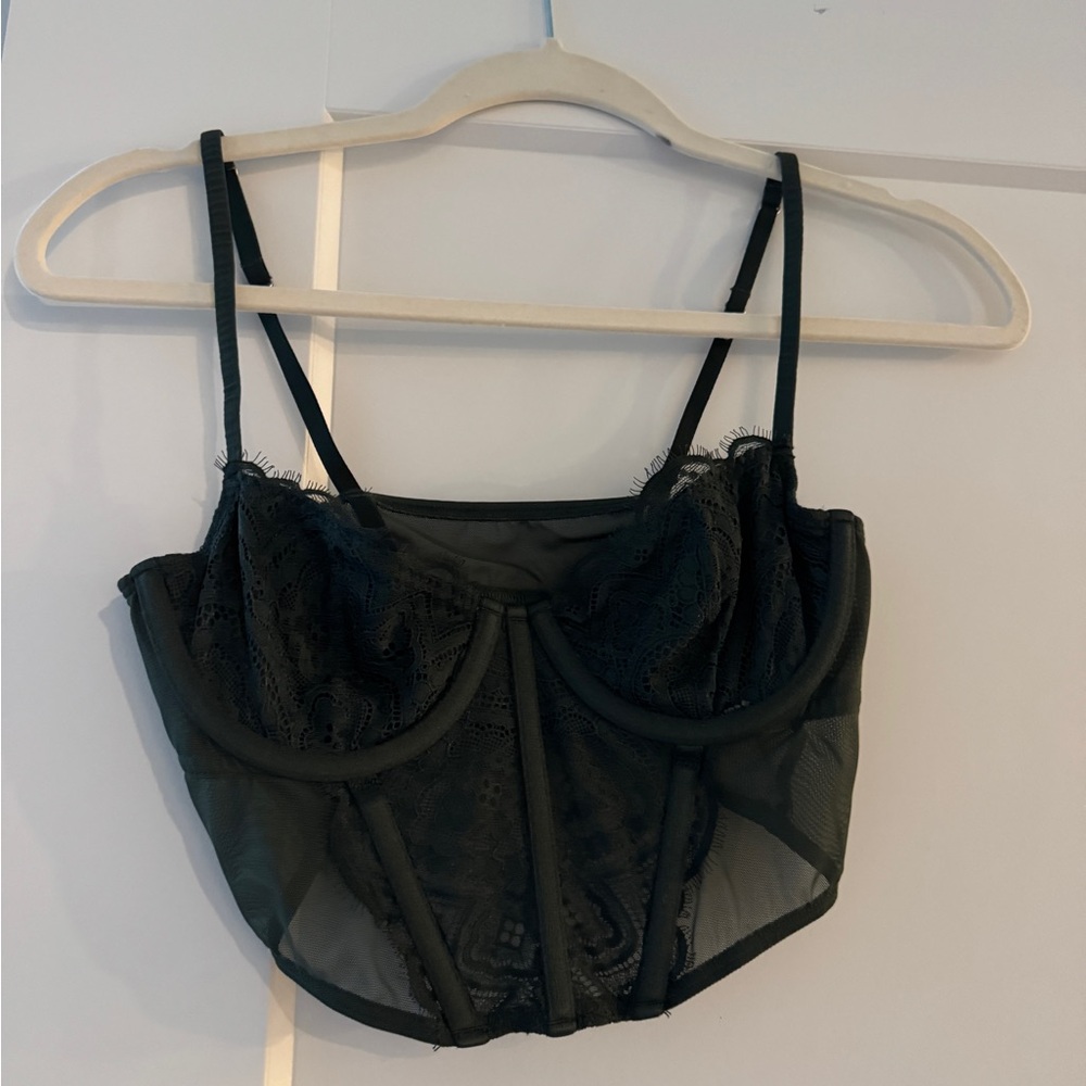 Green Lace Bustier